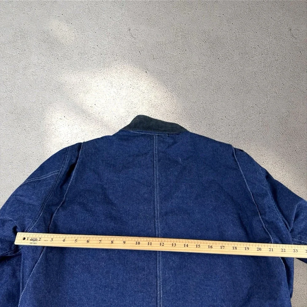 Vintage Dickies Denim Chore Jacket Men's Medium Blanket Lined Work Barn Coat